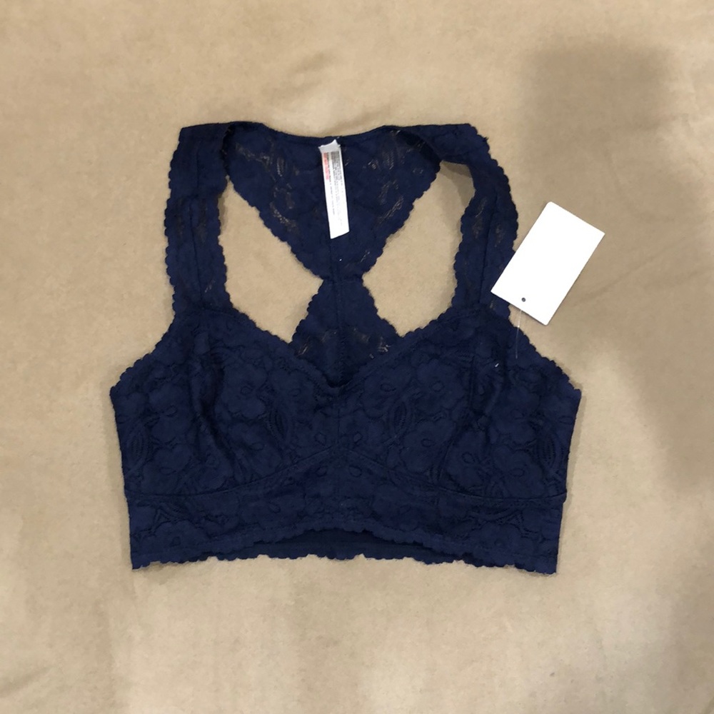 NWT Free People Galloon Lace Racerback Bralette